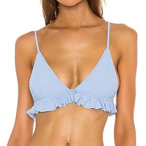 Tularosa Swim NWT Hazel Bikini Top in Sky Blue